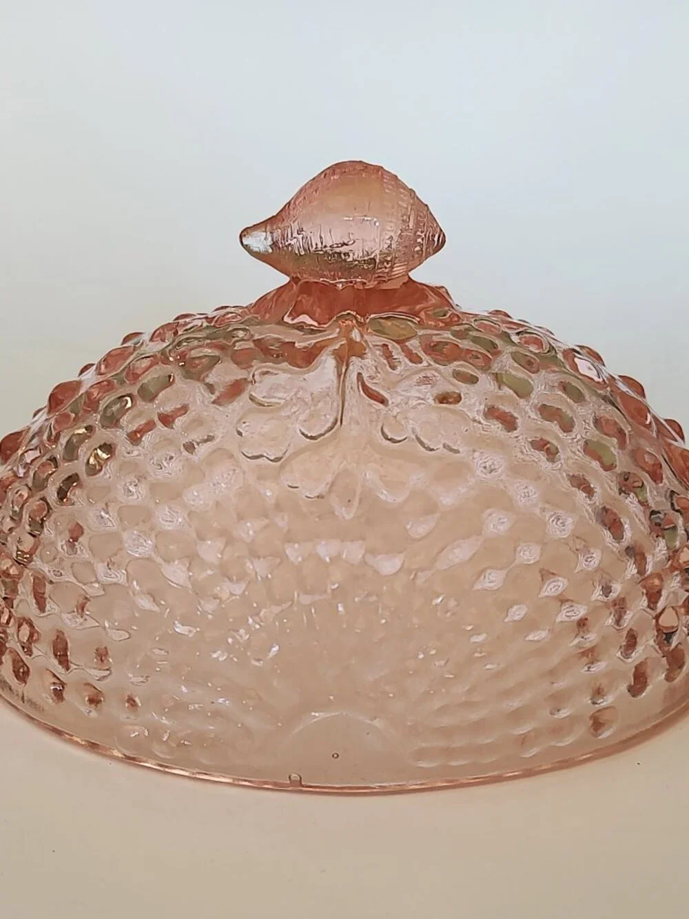 Vintage Pink Nautilus Argonaut Shell Candy Dish National Glass Co Northwood Rare